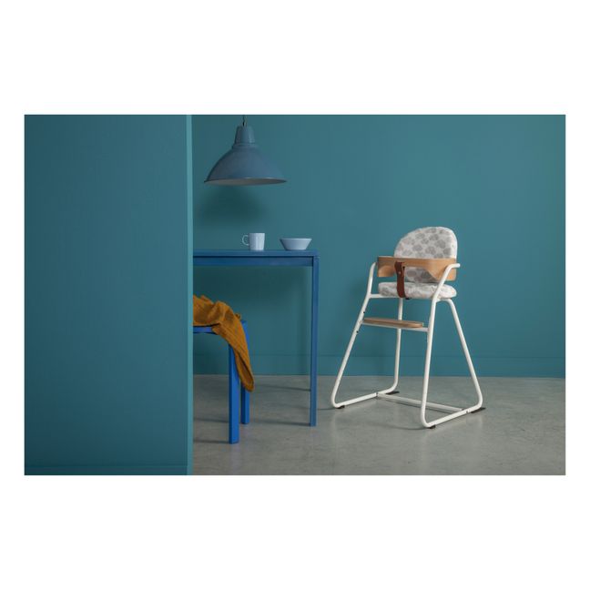 Assise en coton pour chaise Tibu - Nuages by Moumout Blanc