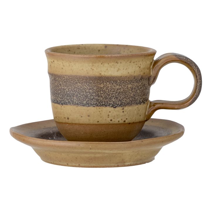 Taza de gres para café expreso Solange | Beige- Imagen del producto n°0