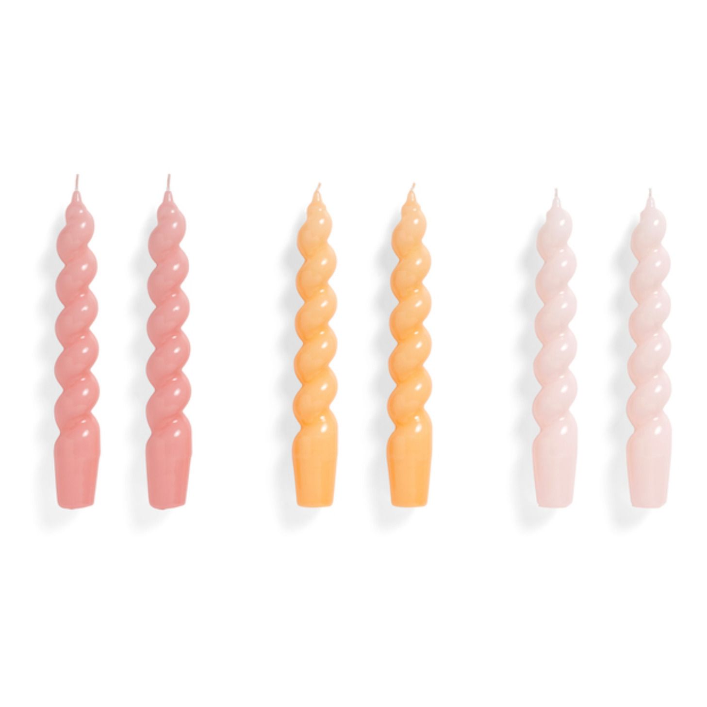 Hay - Bougies Spiral - Set de 6 - Multicolore
