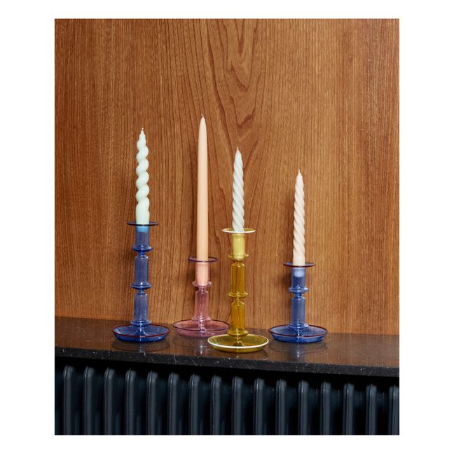Spiral Candle - Set of 2 | Candy pink