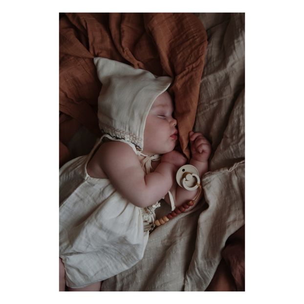 Lot de 2 sucettes Colour T2 6-18 mois en latex - Ivory/Sage - Beige (Bibs) - Couverture