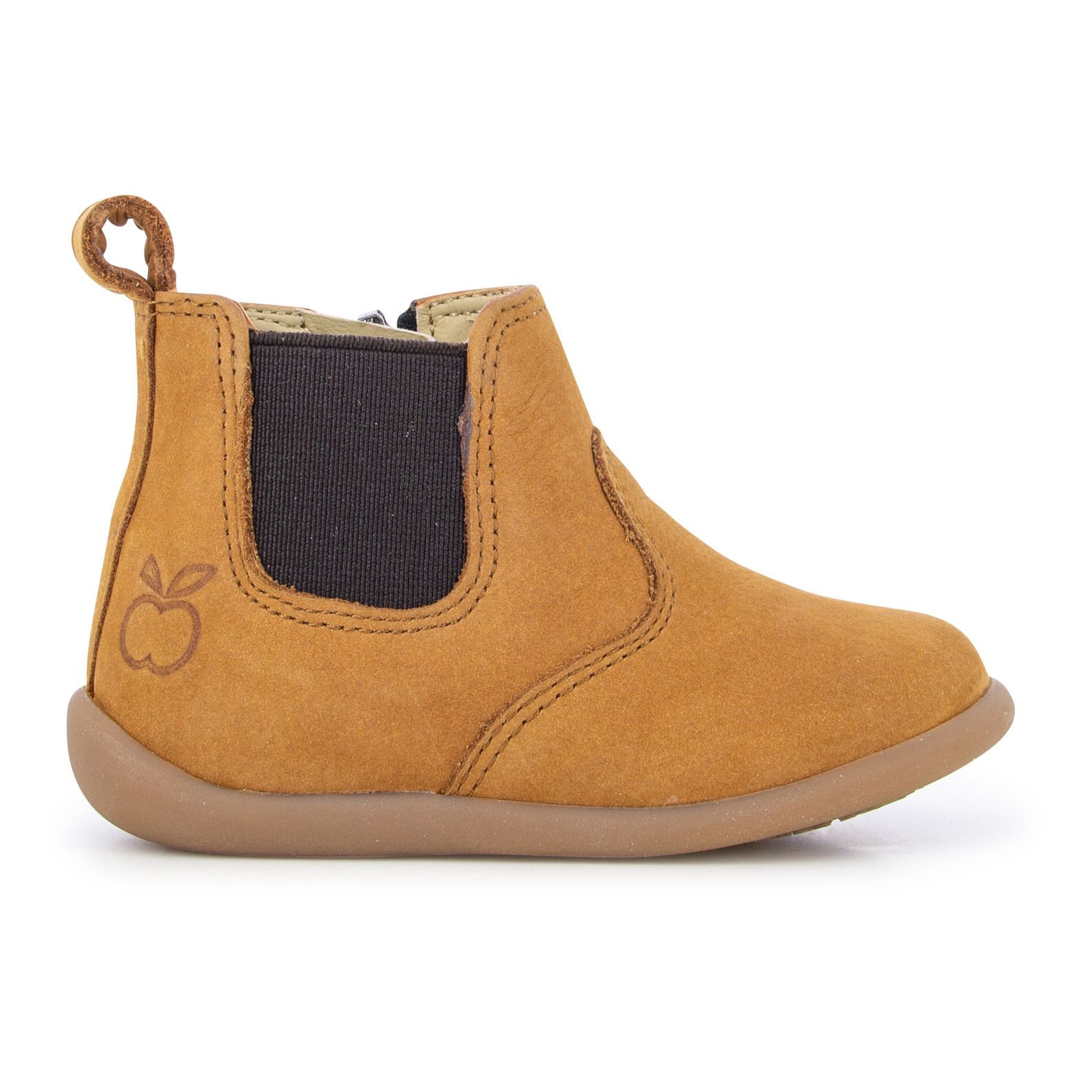 Pom d'Api - Chelsea Boots Jod Zip - Fille - Camel