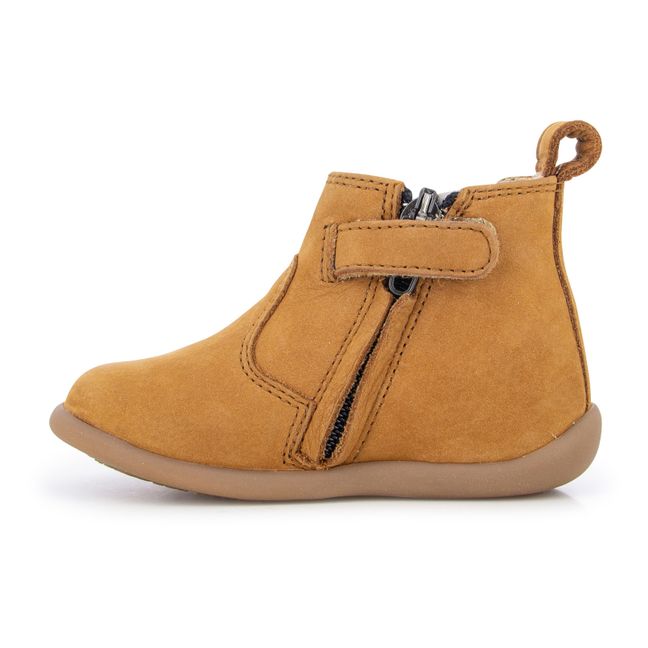 Jod Zip-Up Chelsea Boots Camel