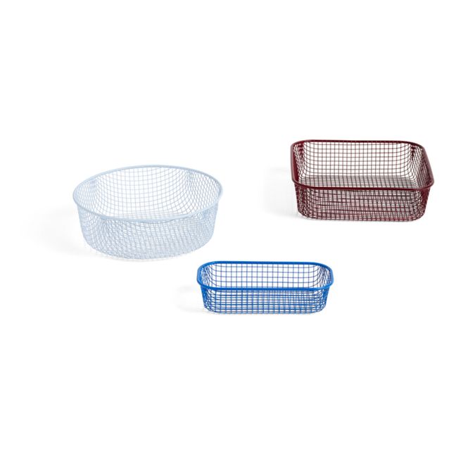 Storage Baskets - Set of 3 Blue