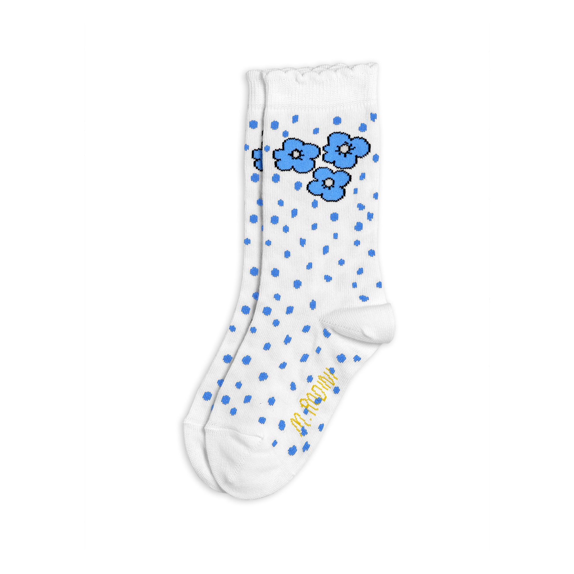 Mini Rodini - Chaussettes Coton Bio - Fille - Blanc