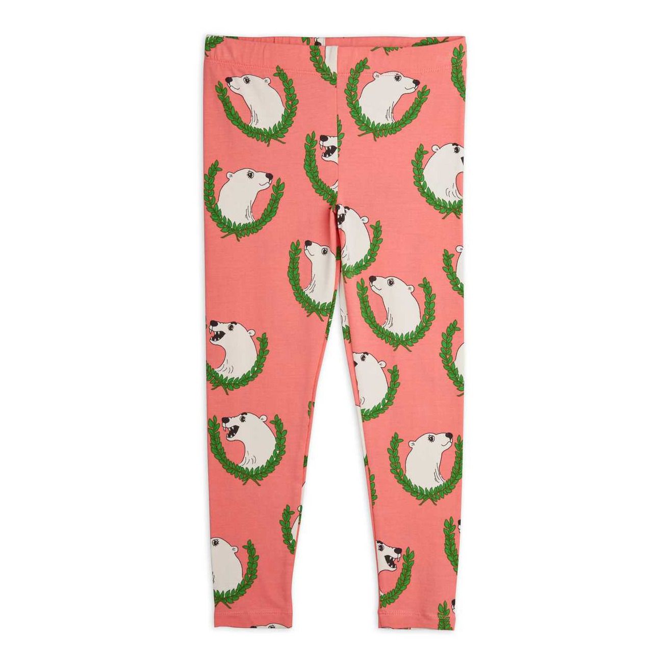 Mini Rodini - Legging Ours Coton Bio - Fille - Rose