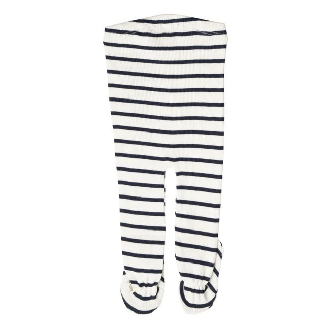Bamse Silk and Cotton Footed Leggings | White