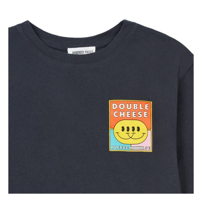 T-Shirt Coton Bio Double Cheese Noir