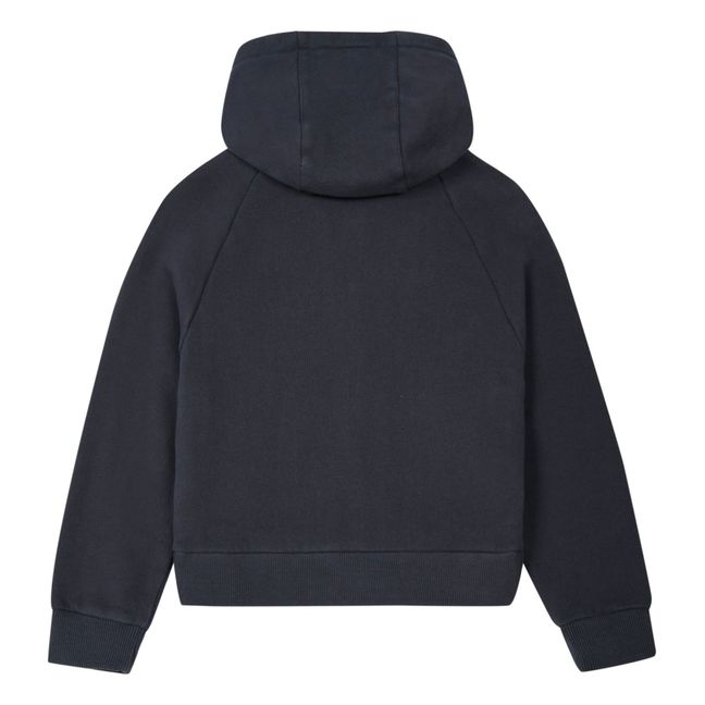 Hooded Organic Cotton Sweatshirt  Black