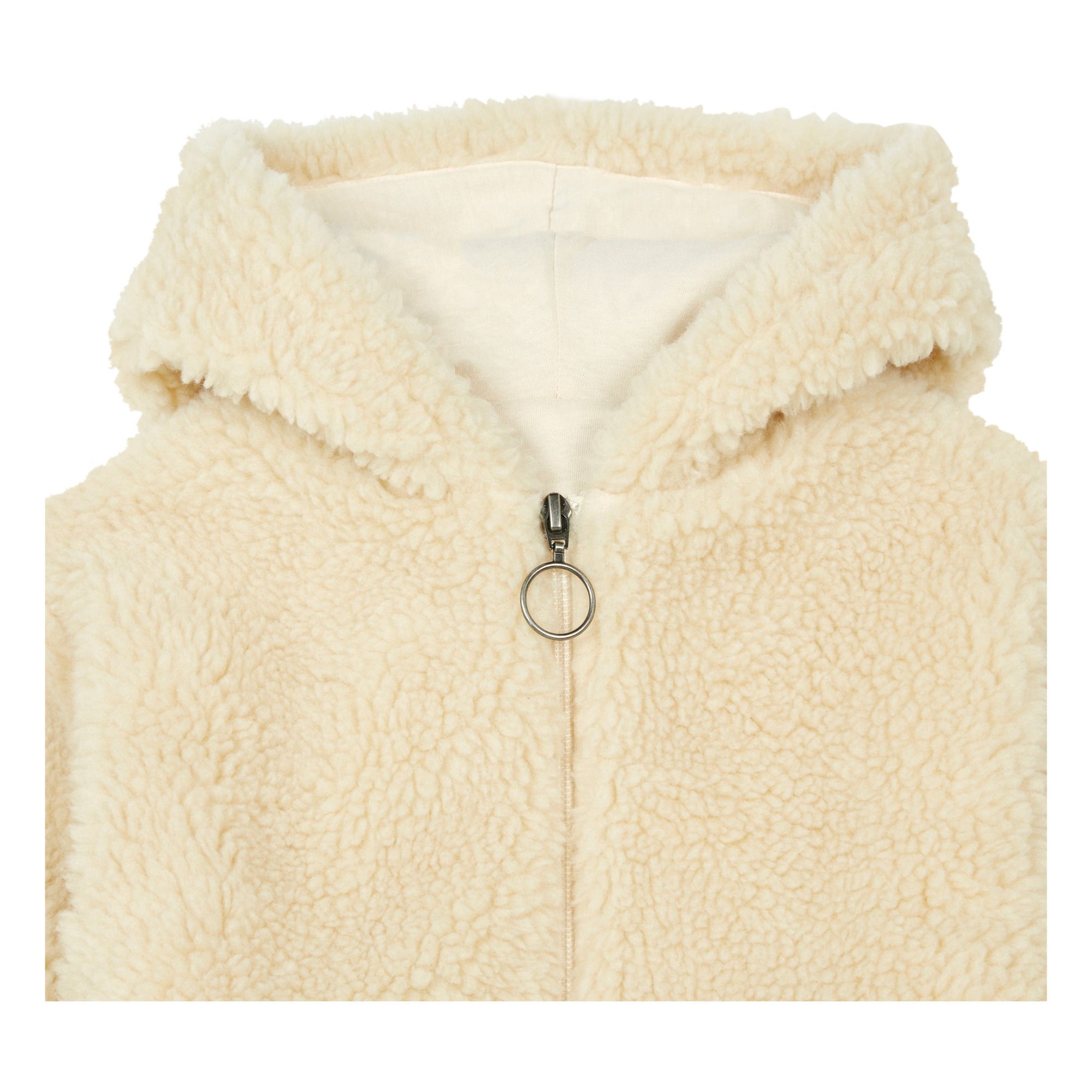 Zip-up Sherpa Sweatshirt  Mastic- Product image n°2