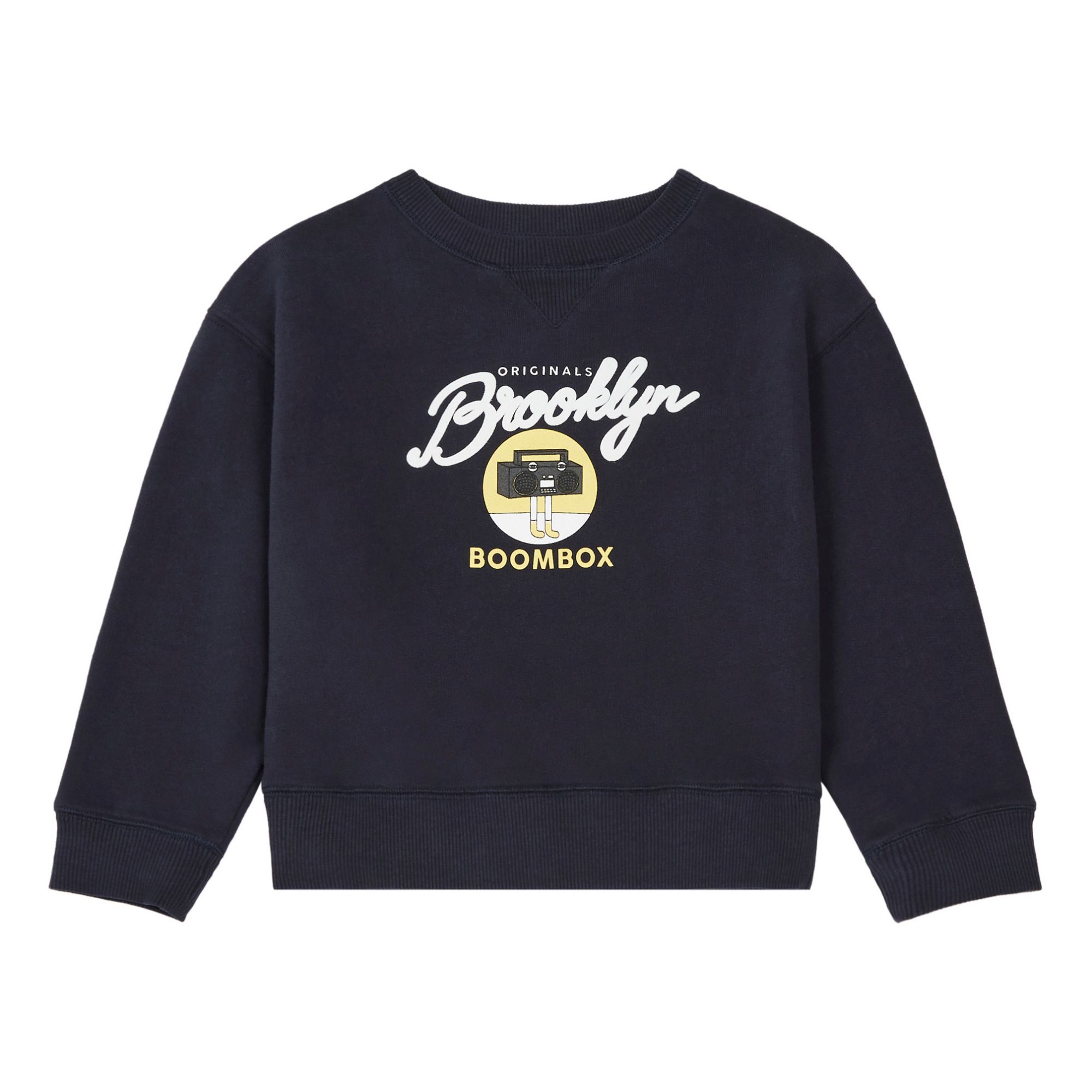 Hundred Pieces - Sweat Coton Bio Brooklyn - Garçon - Bleu nuit