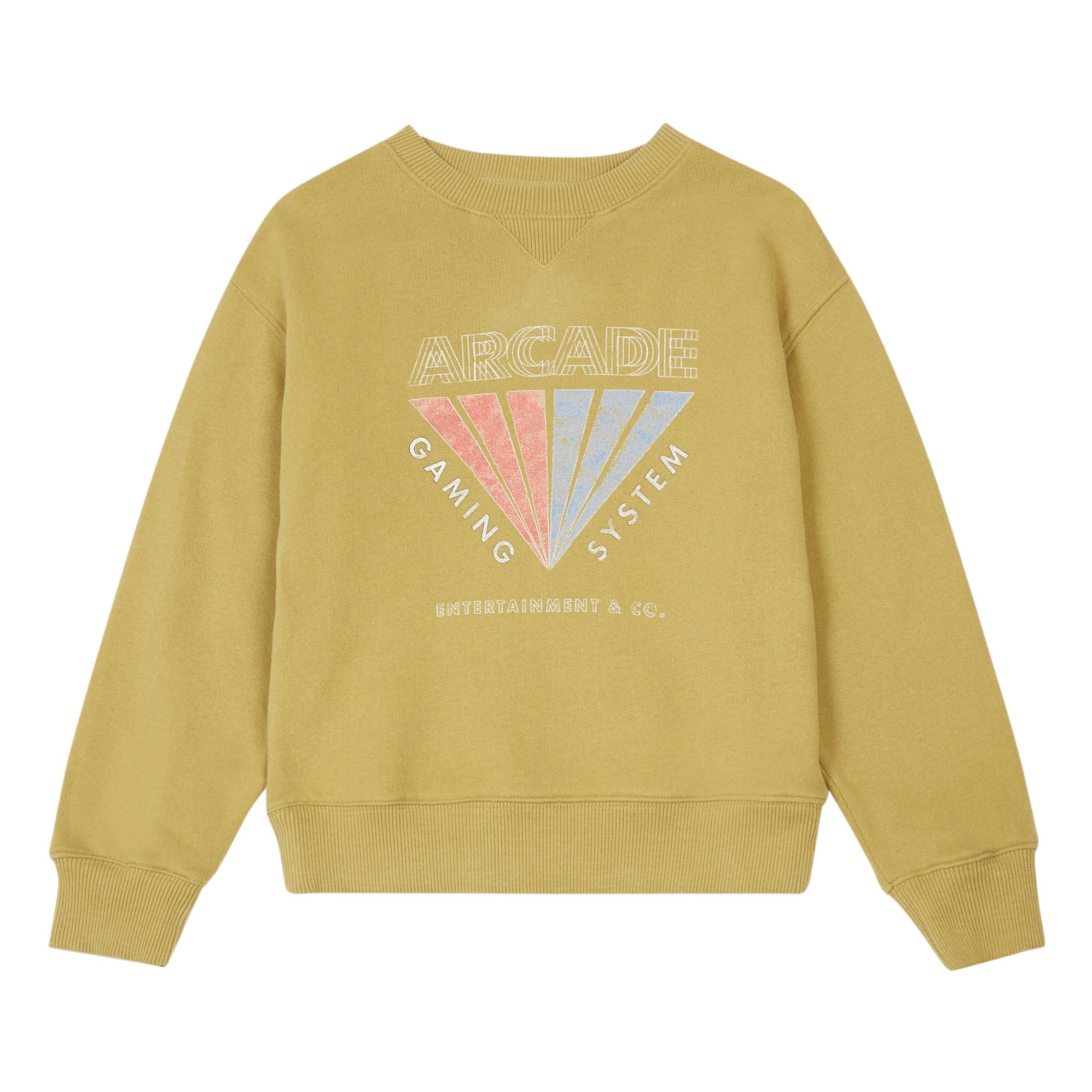 Hundred Pieces - Sweat Coton Bio Arcade - Garçon - Camel