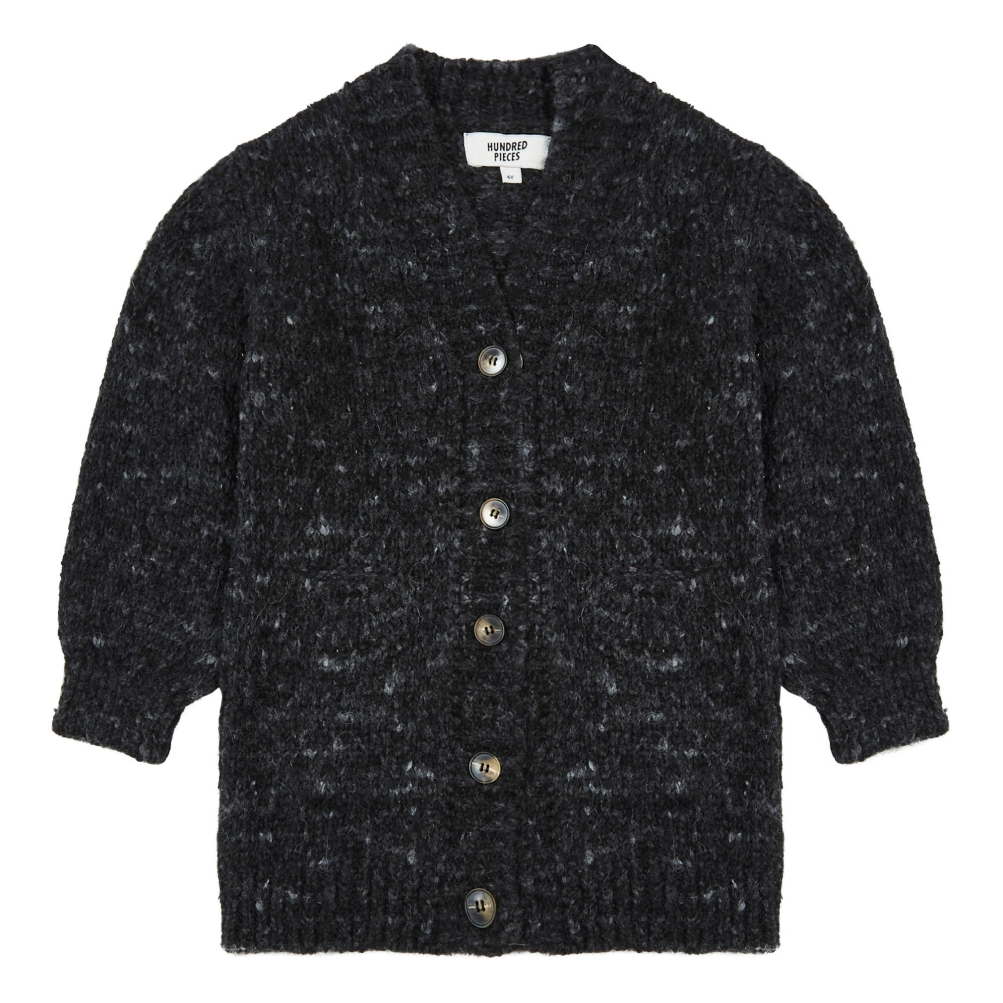 Hundred Pieces - Cardigan Long Tricoté - Fille - Noir