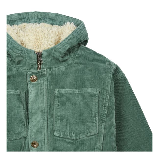Denim Sherpa-lined Jacket  Sage