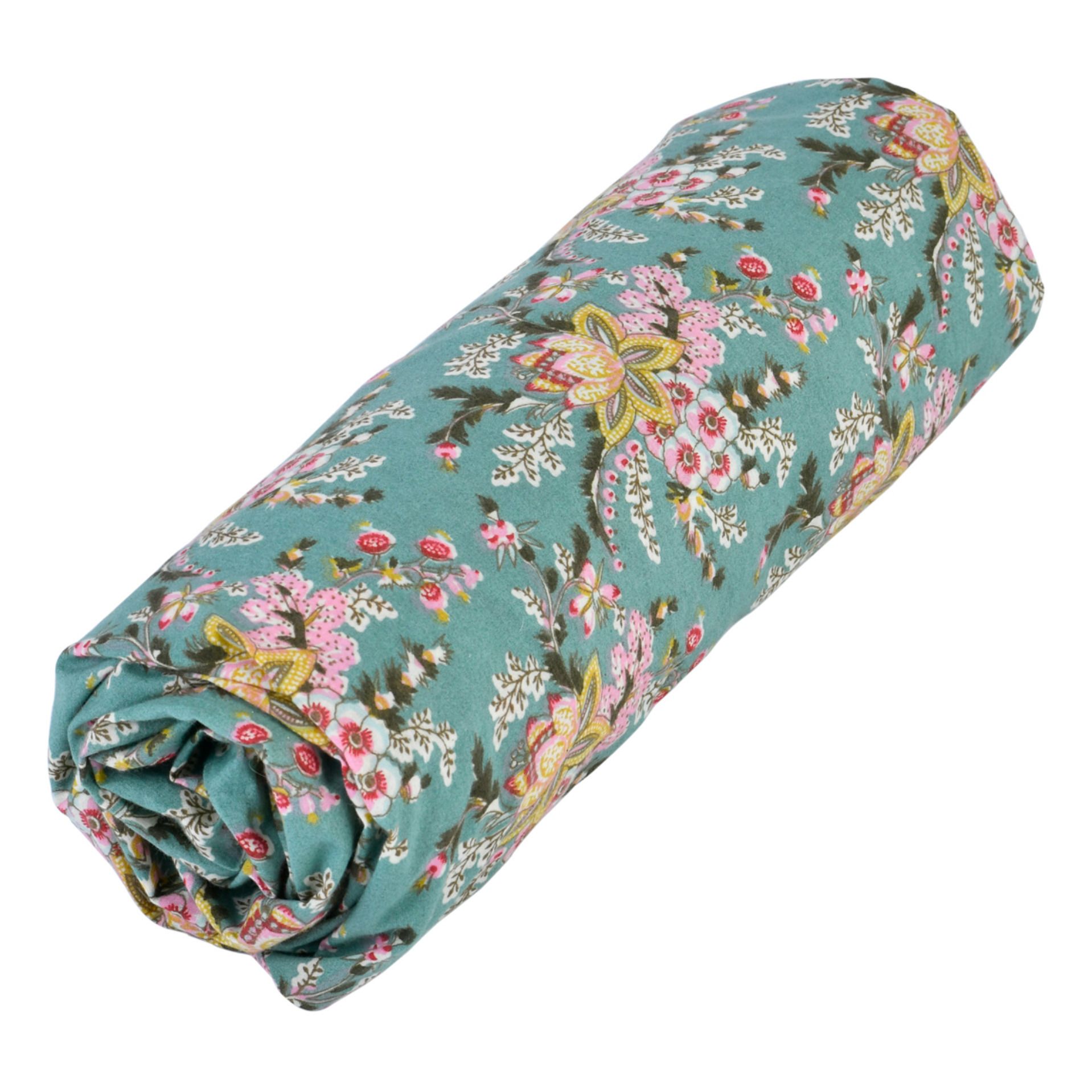 Louise Misha - Drap-housse Nicole en coton bio - Bleu