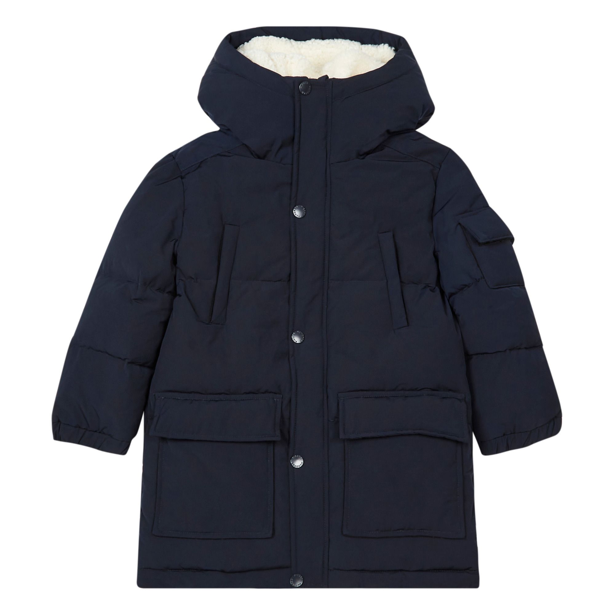 Hundred Pieces - Doudoune Fourée Sherpa - Garçon - Bleu nuit