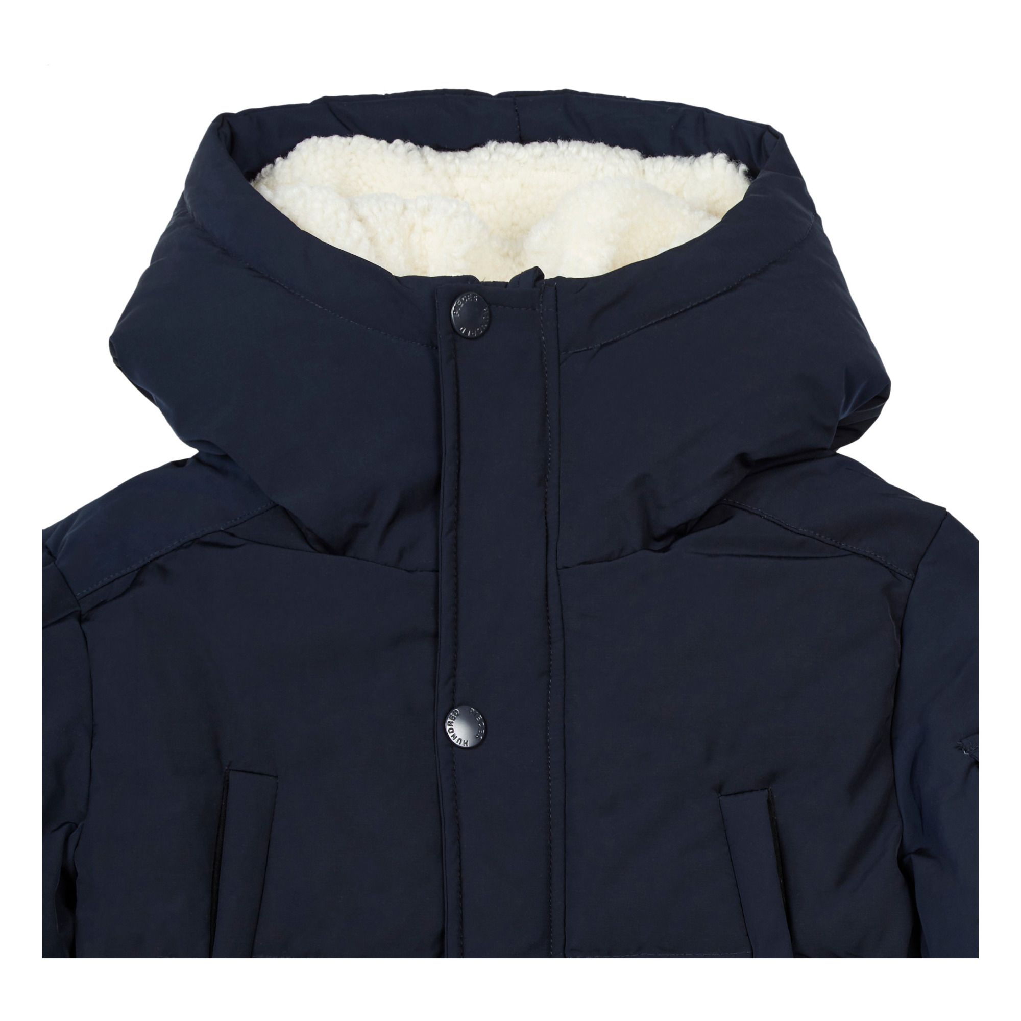 sherpa lined down coat