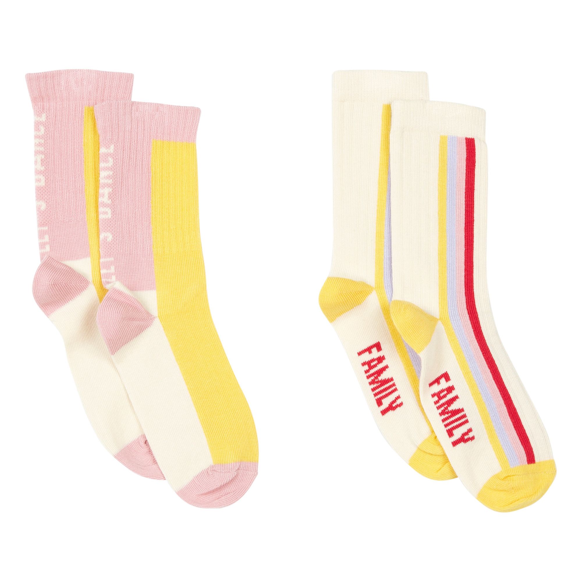 Pack of 2 Cheesy Dance Socks  White- Product image n°0