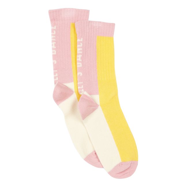 Pack 2 Chaussettes Cheesy Dance Blanc