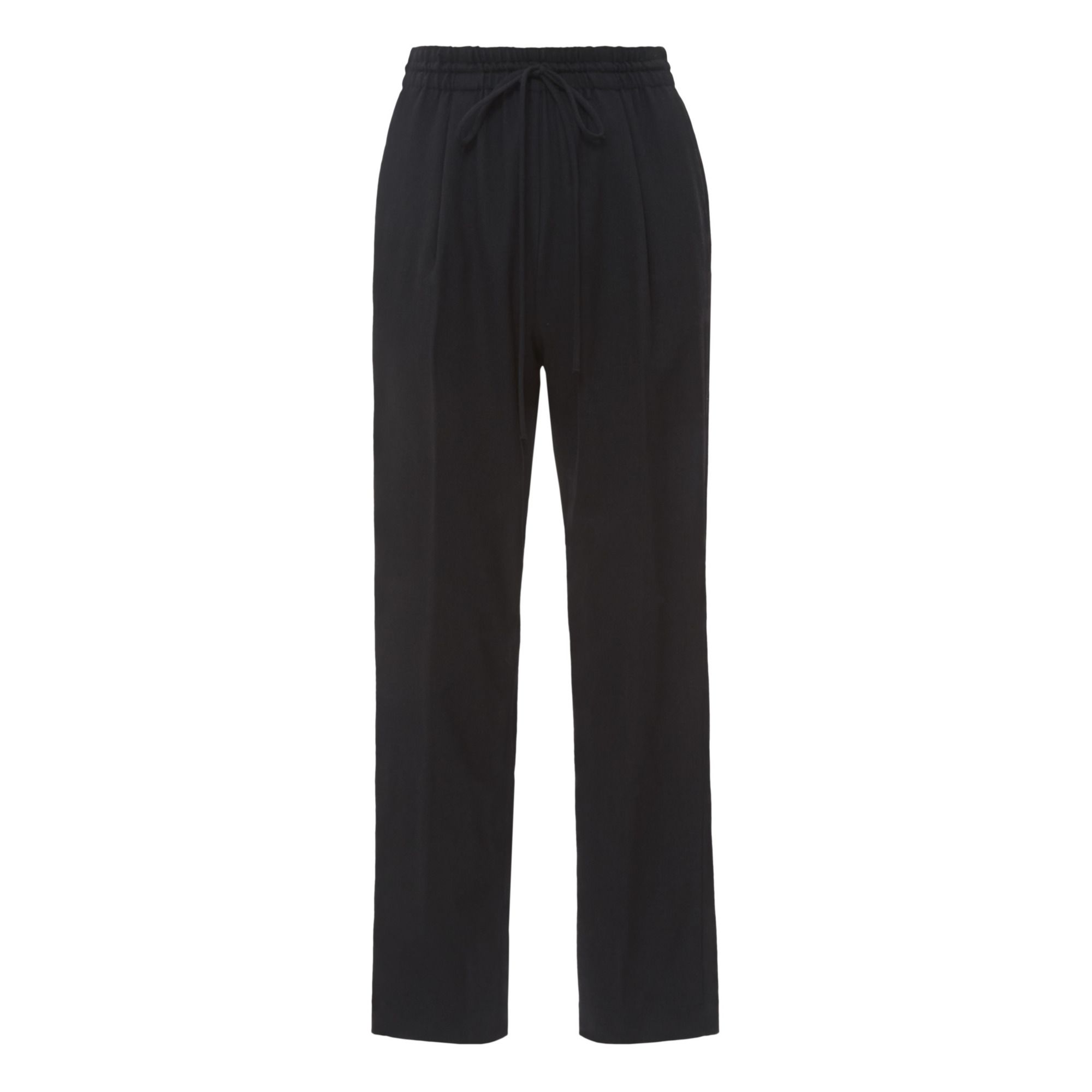 Forte Forte - Pantalon Elastiqué Batavia Laine - Femme - Noir