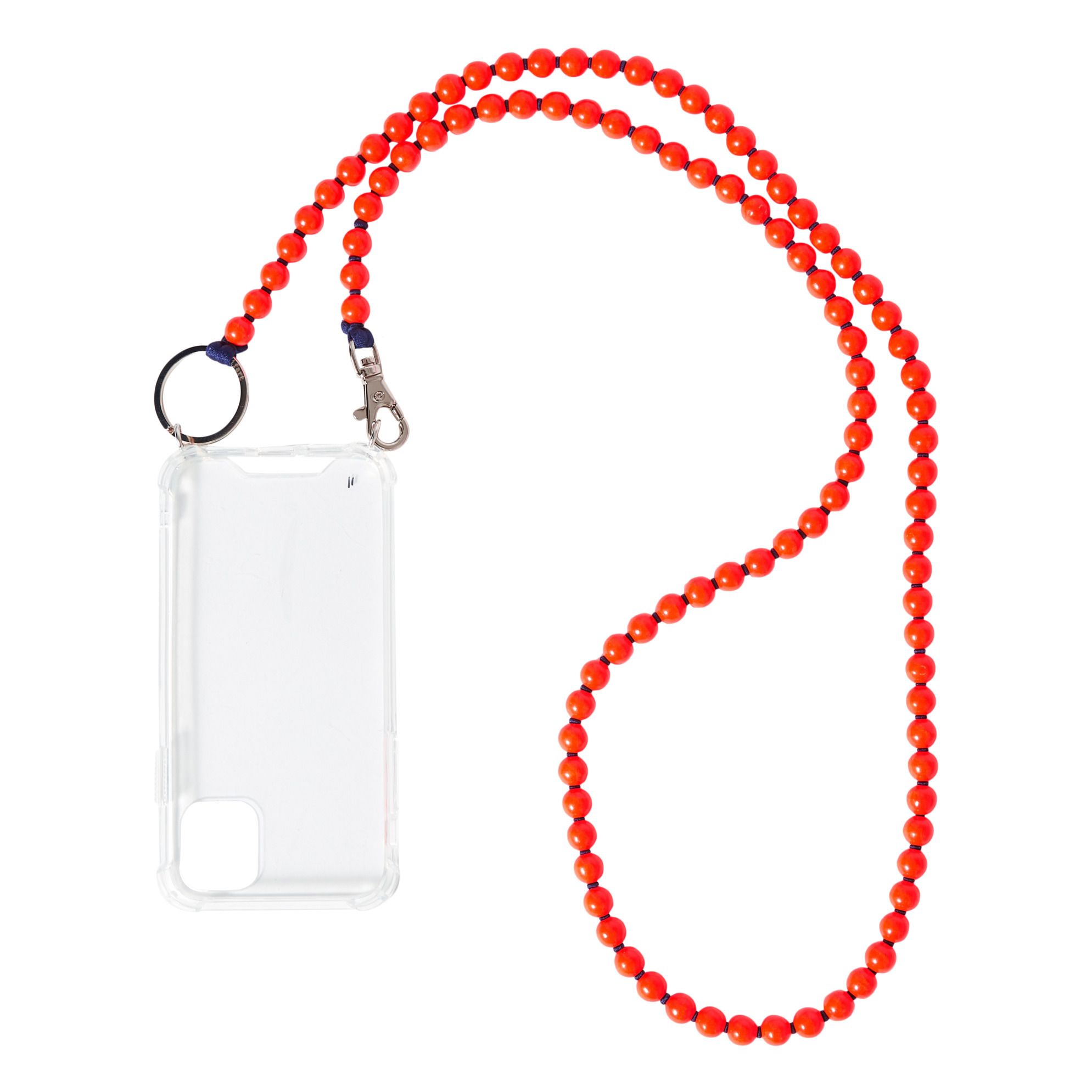 Ina.Seifart - Collier Chaine pour Smartphone - Orange fluo