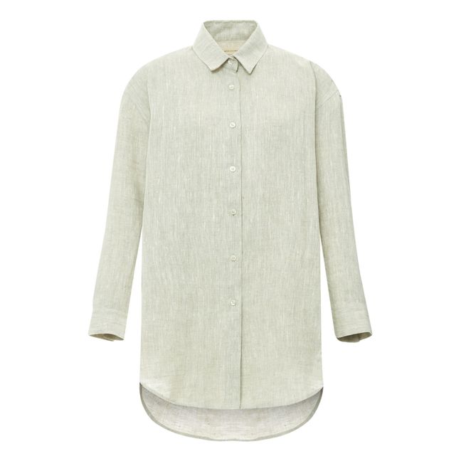 Natural Linen Shirt  Ecru