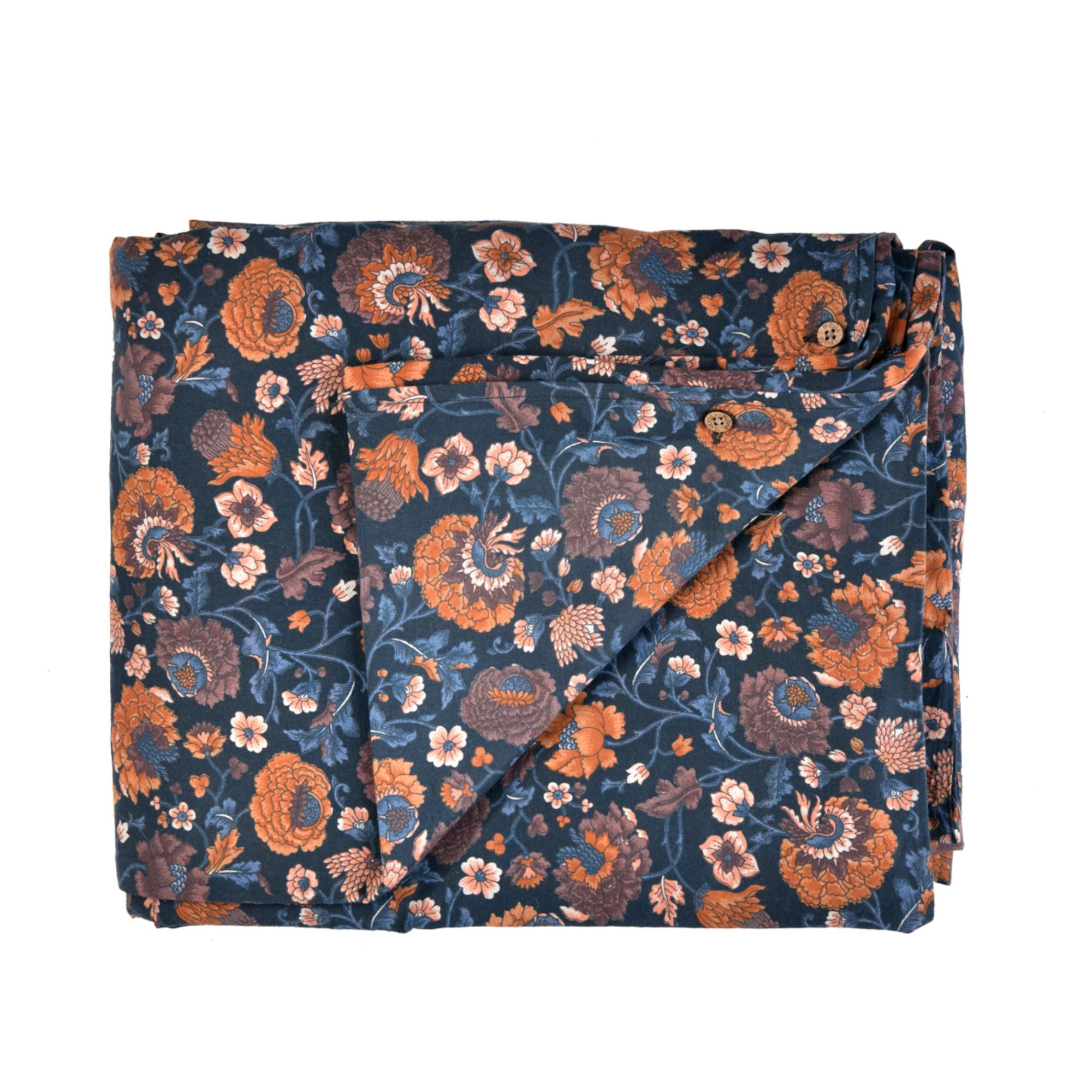 Louise Misha - Housse de couette Noemie en coton bio - Bleu marine