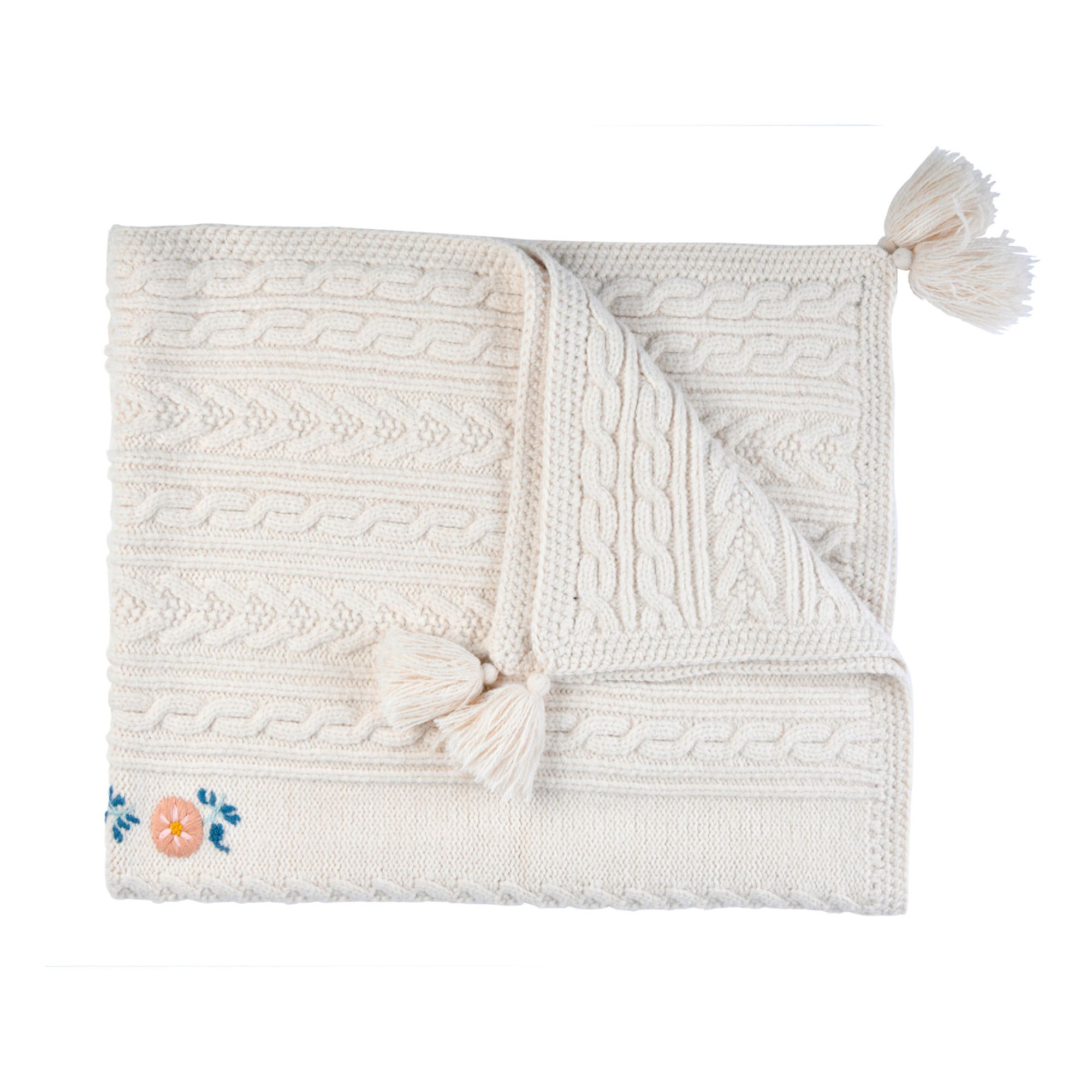 Louna Blanket Cream- Product image n°0