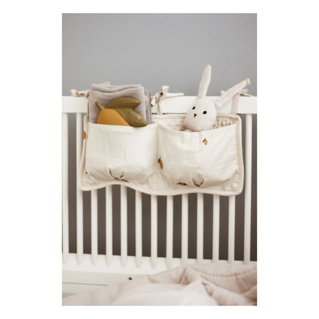 Pochette matelassée pour lit bébé en coton bio Jaune citron