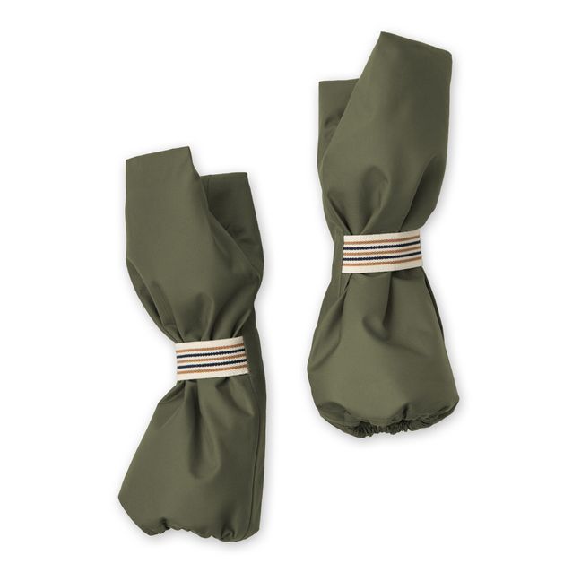 Recycled Ski Mittens Verde militare