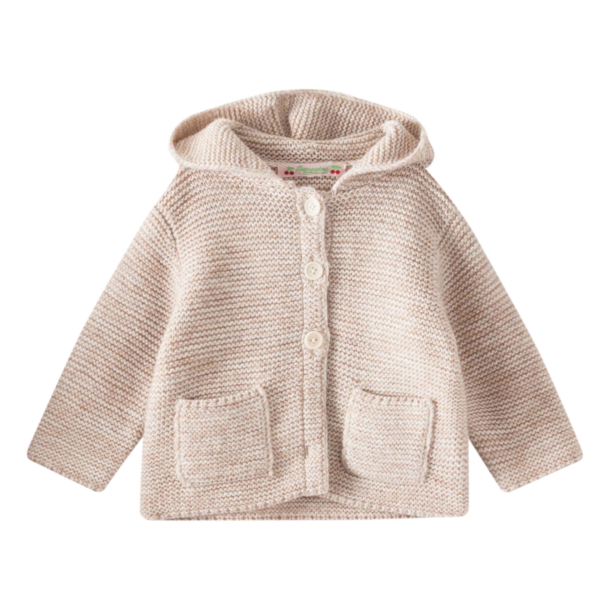 Bonpoint - Veste Laine Texane - Fille - Gris chiné