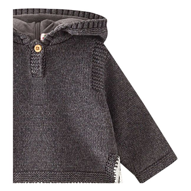 Tainy Hooded Jumper Charcoal grey