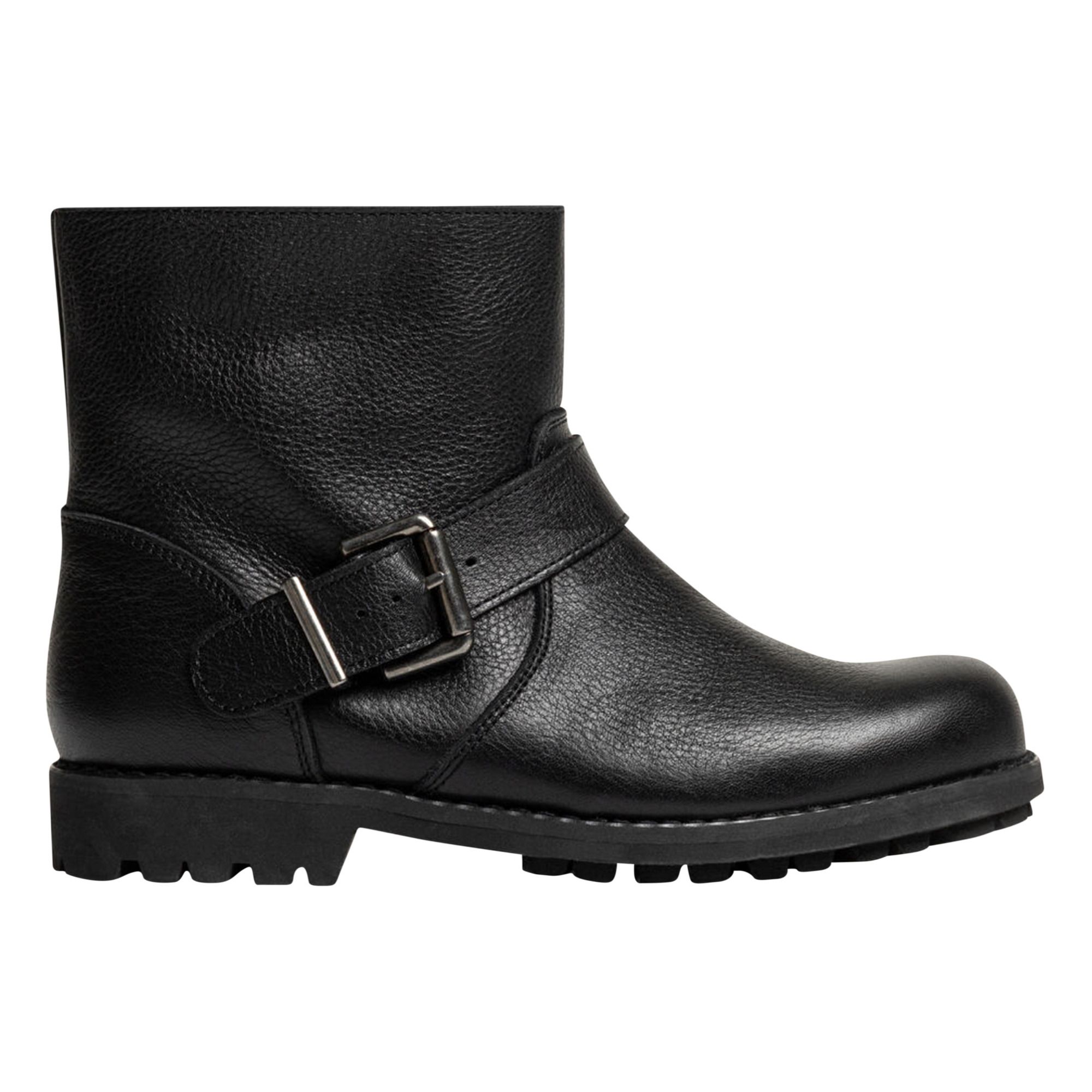 Bonpoint - Boots Cuir Moto - Fille - Noir