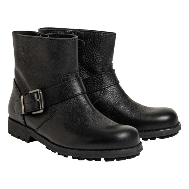 Moto Leather Boots Black