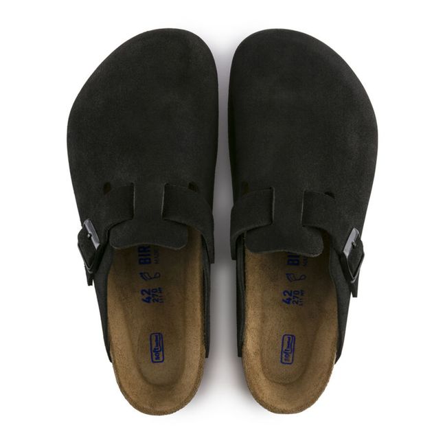 Boston Suede Clogs - Adult’s Collection - Black