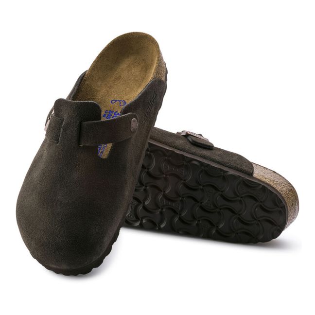 Boston Suede Clogs - Adult’s Collection - Brown