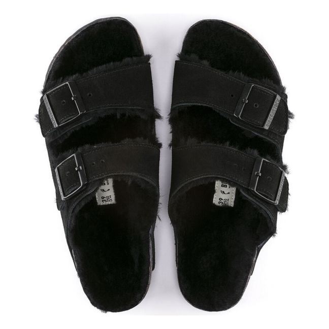 Shearling Arizona Sandals - Adult’s Collection - Black