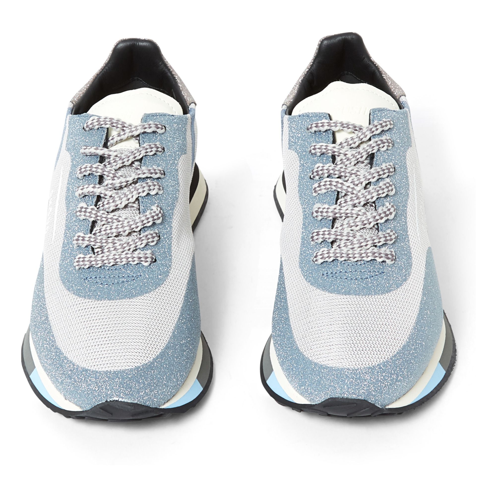 sparkle mesh sneakers