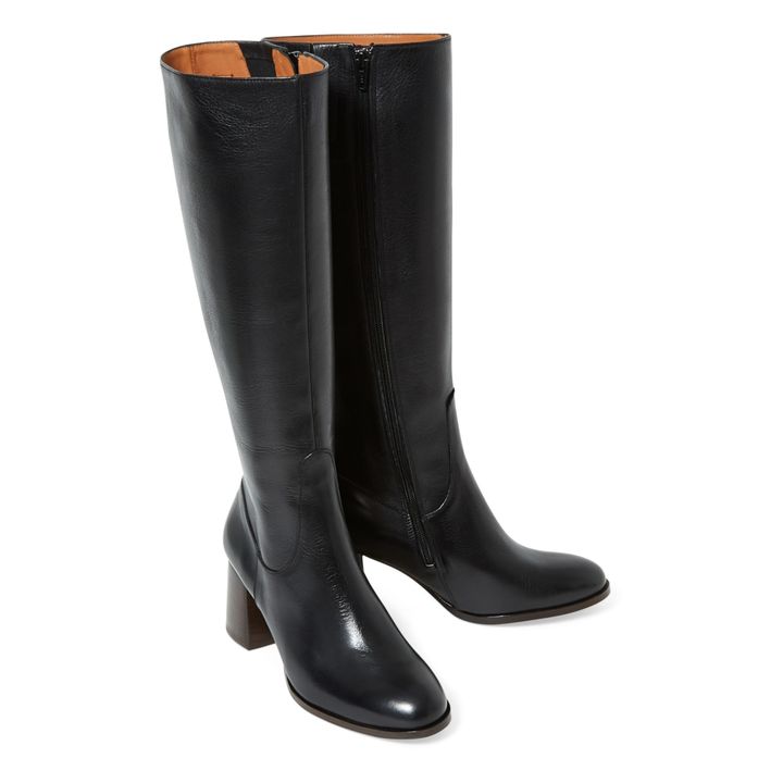 Anthology Paris Gemma Vegan Leather Boots Black Smallable