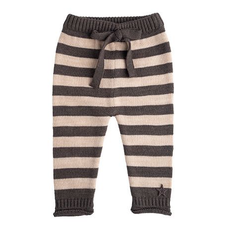 Tocoto Vintage - Legging Rayé - Fille - Gris anthracite