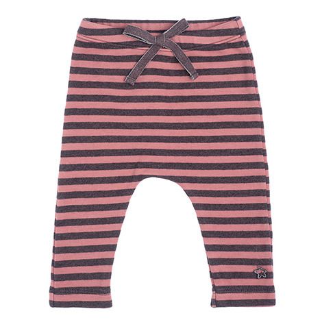 Tocoto Vintage - Legging Coton Bio Rayé - Fille - Rose