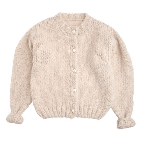 Tocoto Vintage - Cardigan - Fille - Ecru