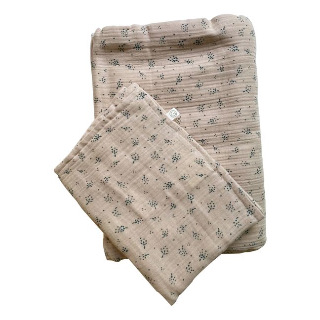 Set di biancheria da letto in cotone biologico | Beige