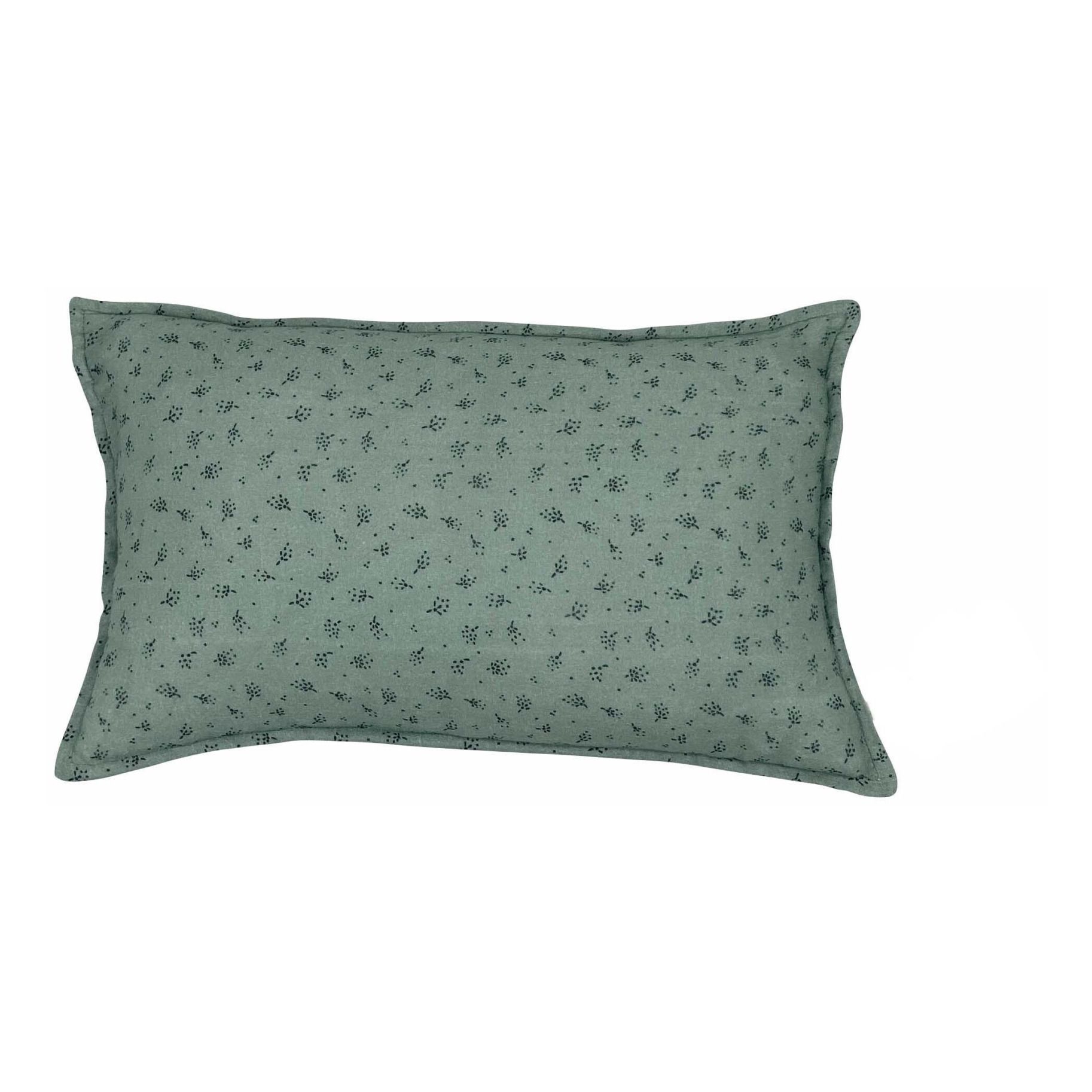 Gabrielle Paris - Coussin en coton bio - Vert Eucalyptus