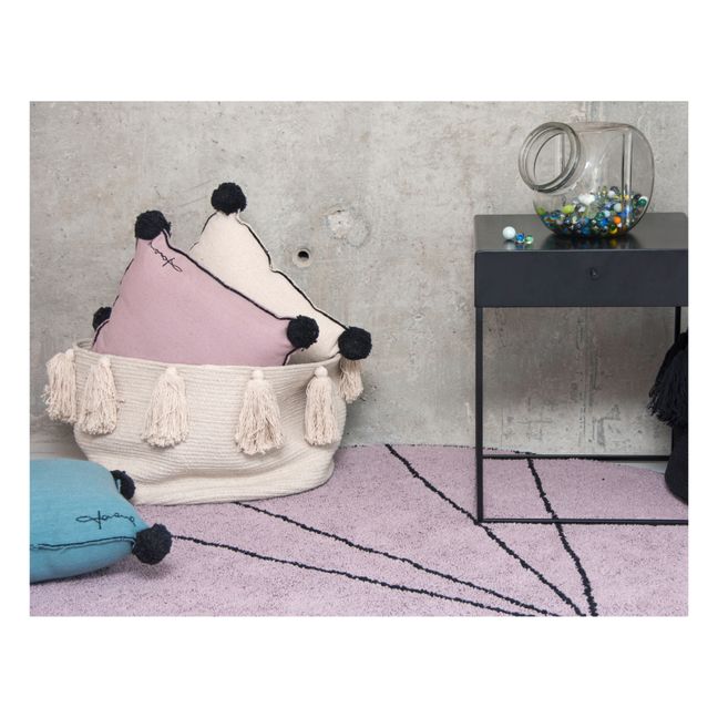 Cestino porta-oggetti, con pom-pon