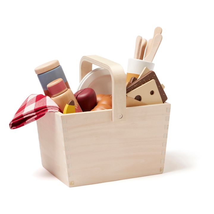 Picknickkorb aus Holz- Produktbild Nr. 2