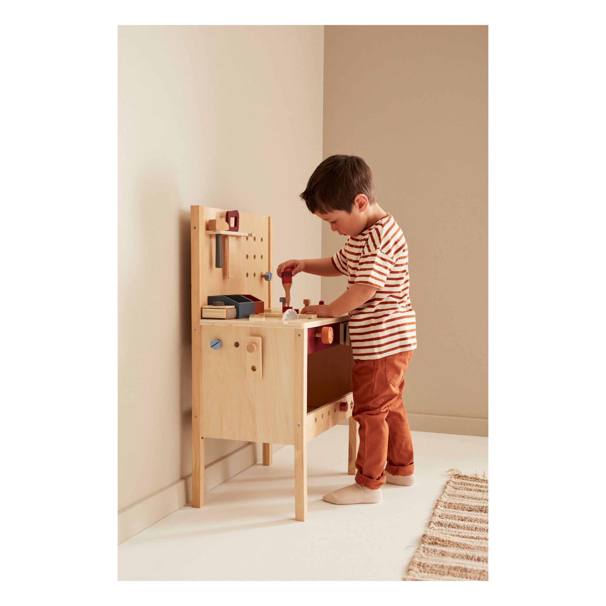 Kid's Concept - Etabli de bricolage en bois et ses accessoires