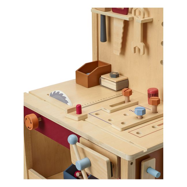 Wooden Workbench and Accessories