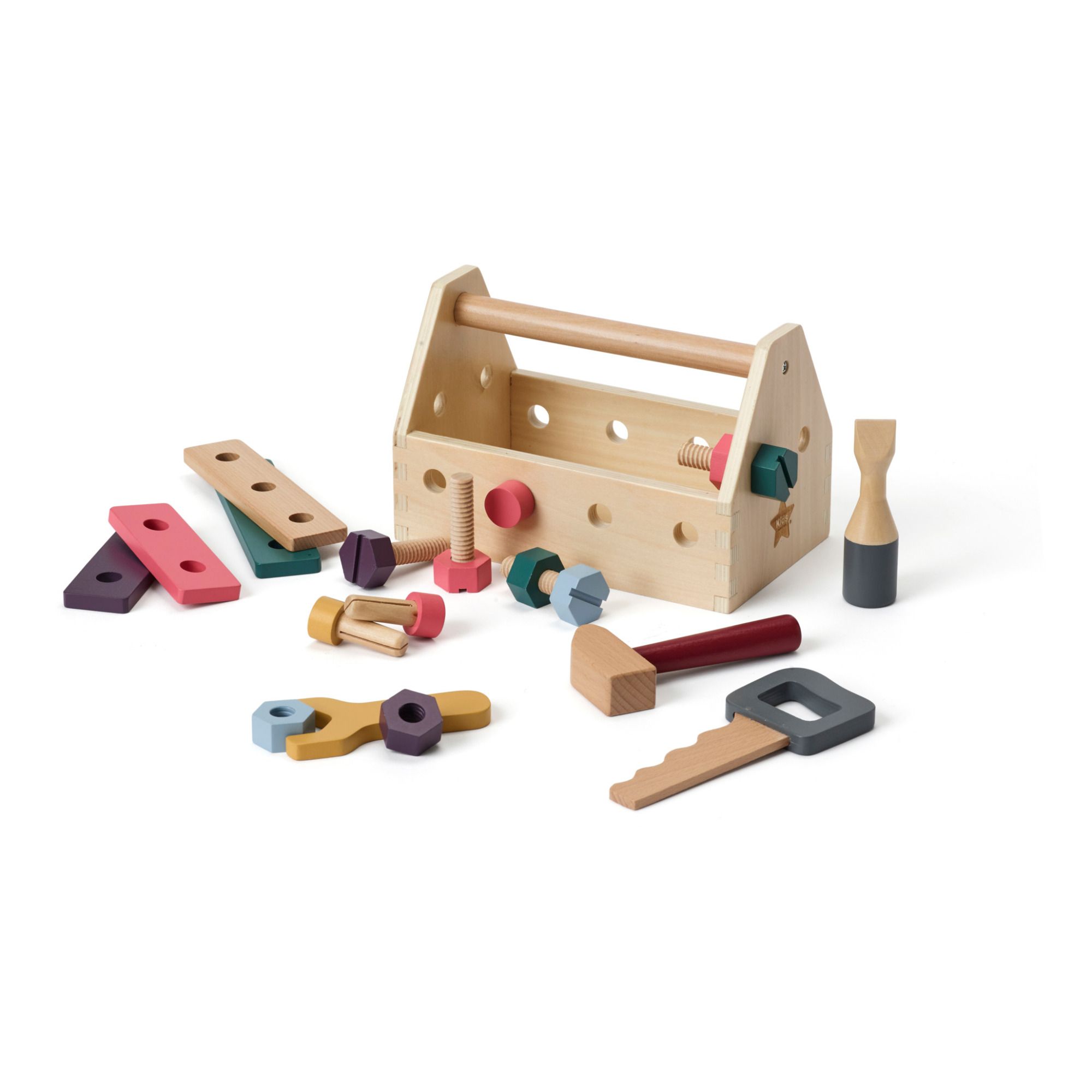Kid's Concept - Caisse à outils en bois - Multicolore