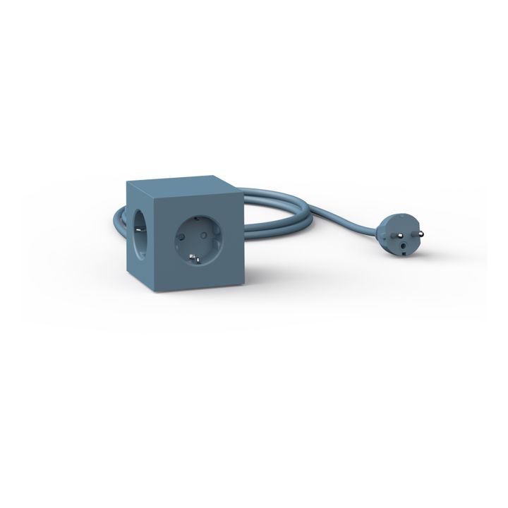 Rallonge Square 1 avec prise USB | Bleu- Image produit n°2